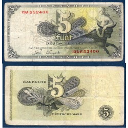 Allemagne RFA Pick N°13i, TB Billet de banque de 5 Deutsche mark 1948