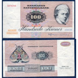 Danemark Pick N°51o, TTB Billet de banque de 100 Kroner 1986