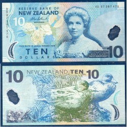 Nouvelle Zelande Pick N°186b, Billet de banque de 10 Dollars 2006