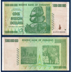 Zimbabwe Pick N°83, TTB Billet de banque de 1 milliards de Dollars 2008