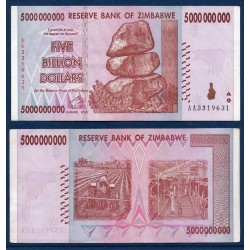 Zimbabwe Pick N°84, TTB Billet de banque de 5 milliards de Dollars 2008