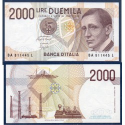 Italie P.115, Spl Billet de 2000 Lire 1990-1992 Marconi