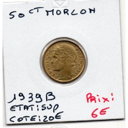 50 centimes Morlon 1939 B Beaumont Sup, France pièce de monnaie