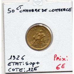 Bon pour 50 centimes Commerce Industrie 1926 Sup+, France pièce de monnaie