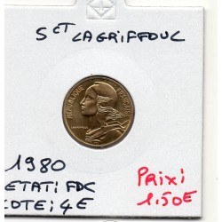 5 centimes Lagriffoul 1980 FDC, France pièce de monnaie