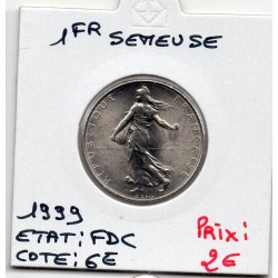 1 franc Semeuse Nickel 1999 FDC, France pièce de monnaie