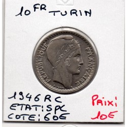 10 francs Turin 1946 rameaux court Spl, France pièce de monnaie