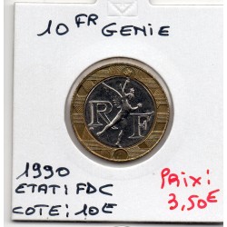 10 francs Génie bastille 1990 FDC, France pièce de monnaie