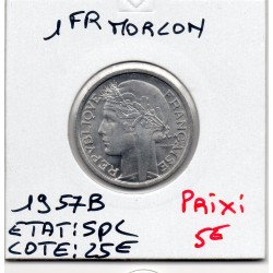 1 franc Morlon 1957 B Spl, France pièce de monnaie