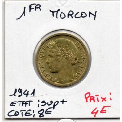 1 franc Morlon 1941 Sup+, France pièce de monnaie
