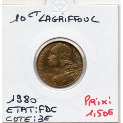 10 centimes Lagriffoul 1980 FDC, France pièce de monnaie