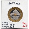 20 francs Mont St Michel 1998 BE FDC, France pièce de monnaie