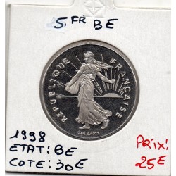 5 francs Semeuse Cupronickel 1998 FDC BE, France pièce de monnaie