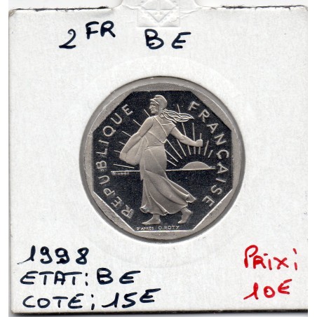 2 francs Semeuse Nickel 1998 BE, France pièce de monnaie