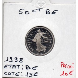 1/2 Franc Semeuse Nickel 1998 BE FDC, France pièce de monnaie