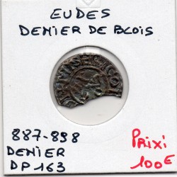 Denier de Blois Eudes (887-898) pièce de monnaie Carolingienne