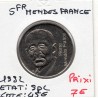 5 francs Mendes France Nickel 1992 Spl, France pièce de monnaie