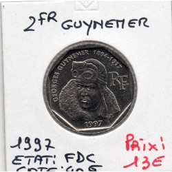 2 francs Guynemer Nickel 1997 FDC, France pièce de monnaie