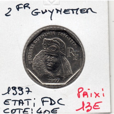 2 francs Guynemer Nickel 1997 FDC, France pièce de monnaie