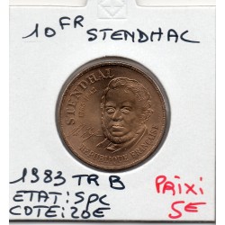 10 francs Stendhal 1983 tranche B Spl, France pièce de monnaie