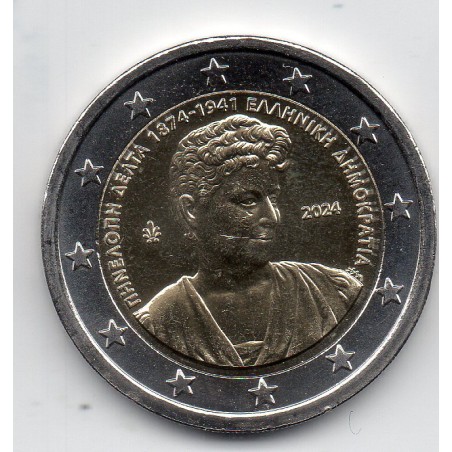 2 euro commémorative Grèce 2024 Pénélope Delta piece de monnaie €