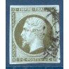 Timbre France Yvert No 11a Type Empire 1c bronze Oblitéré CaD Type 15