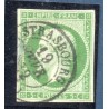 Timbre France Yvert No 12 Type Empire 5c Vert Oblitéré CaD Type 15