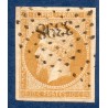 Timbre France Yvert No 13A Type I Empire 10c Bistre Oblitéré Petits chiffres