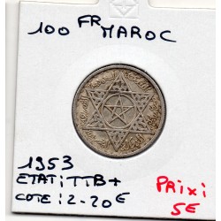 Maroc 100 francs 1372 AH -1953 TTB+, Lec 288 pièce de monnaie