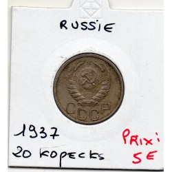 Russie 20 Kopecks 1937 Sup-, KM Y104 pièce de monnaie