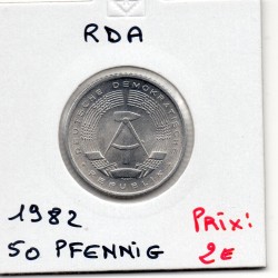 Allemagne RDA 50 pfennig 1982, Spl KM 12 pièce de monnaie