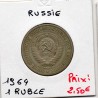 Russie 1 Ruble 1964 TTB, KM Y134a.1 pièce de monnaie