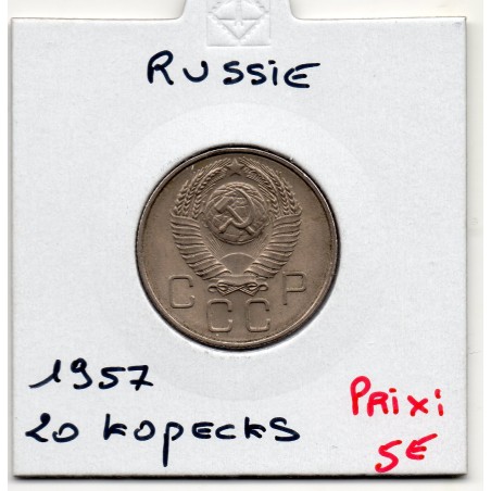 Russie 20 Kopecks 1957 Spl, KM Y118 pièce de monnaie