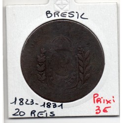 Brésil 20 reis 1823-1831 B, KM 436 pièce de monnaie