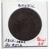 Brésil 20 reis 1823-1831 B, KM 436 pièce de monnaie