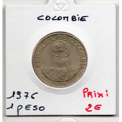 Colombie 1 peso 1972 Sup, KM 258 pièce de monnaie