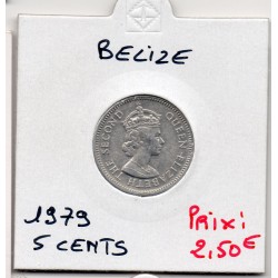 Belize 5 cents 1979 Spl, KM 34a pièce de monnaie