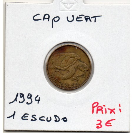 Cap Vert 1 Escudo 1994 TTB, KM 27 pièce de monnaie