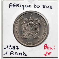 Afrique du sud 1 rand 1987 Sup KM 88a pièce de monnaie