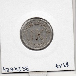 Congo 1 Likuta 1967 Sup, KM 8 pièce de monnaie