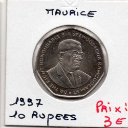Ile Maurice 10 rupees 1997 Spl, KM 61 pièce de monnaie