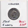 Canada 5 cents 1945 Spl, KM 40a pièce de monnaie