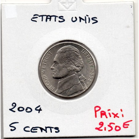 Etats Unis 5 cents 2004 P Spl, KM 361 pièce de monnaie