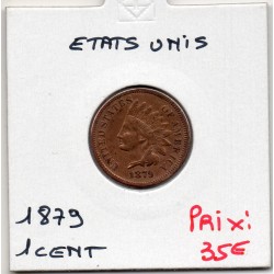 Etats Unis 1 cent 1879 Sup-, KM 90a pièce de monnaie