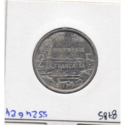 Polynésie Française 2 Francs 1985 Sup+, Lec 35 pièce de monnaie