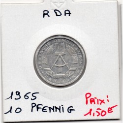 Allemagne RDA 5 pfennig 1965, Sup+ KM 10 pièce de monnaie