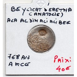 Eretnid Ali-Beg Ala Al Din Ali 1 Akse 768 AH TTB+ pièce de monnaie