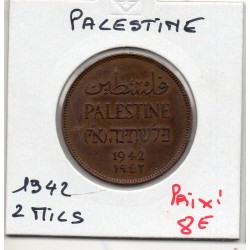 Palestine 2 Mils 1942 Sup-, KM 2 pièce de monnaie