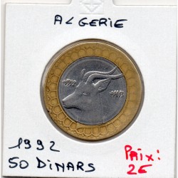 Algérie 50 dinars 1413 ah - 1992 TTB KM 126 pièce de monnaie