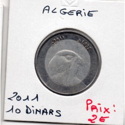 Algérie 10 dinars 1432 AH - 2011 TTB+ KM 124 pièce de monnaie
